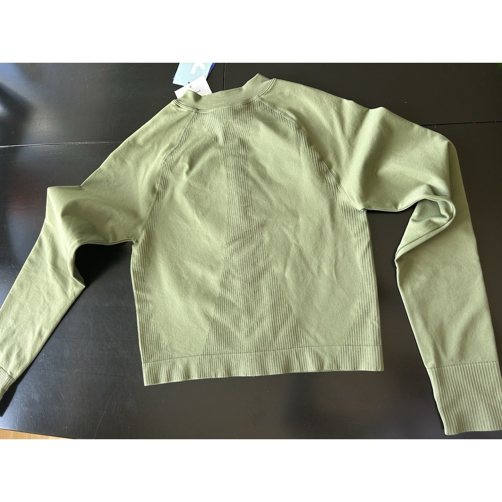 New JoyLab Green Seamless Fitted Full Zip Jacket Joy Lab, Fits Small Stretch - Picture 11 of 16